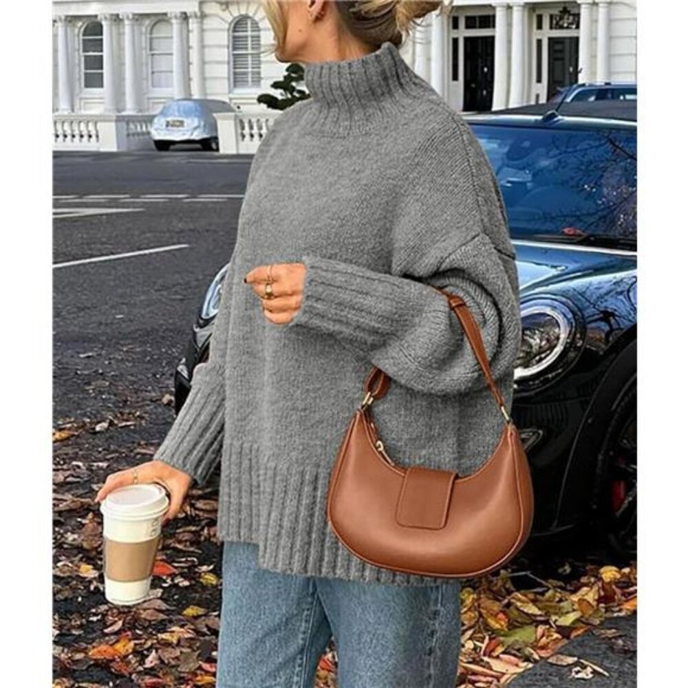 PRETTYGARDEN Women's Winter Clothes Pullover Oversized Sweaters Casual Long - Picture 3 of 7